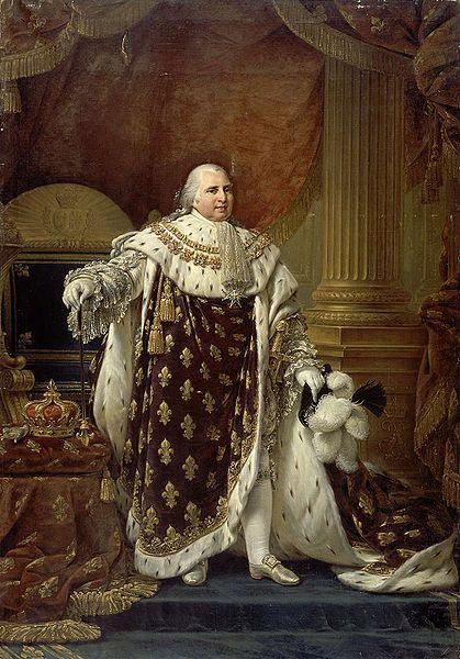 antoine jean gros Portrait of Louis XVIII in his coronation robes oil painting picture